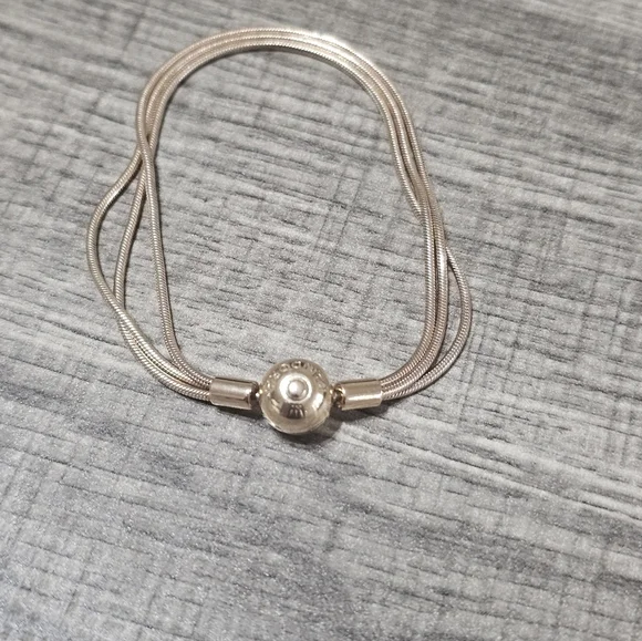Authentic Pandora Moments Multi Snake Chain Bracelet - Picture 4 of 4